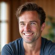 Portrait of Liam, a Hatha and mindful movement instructor